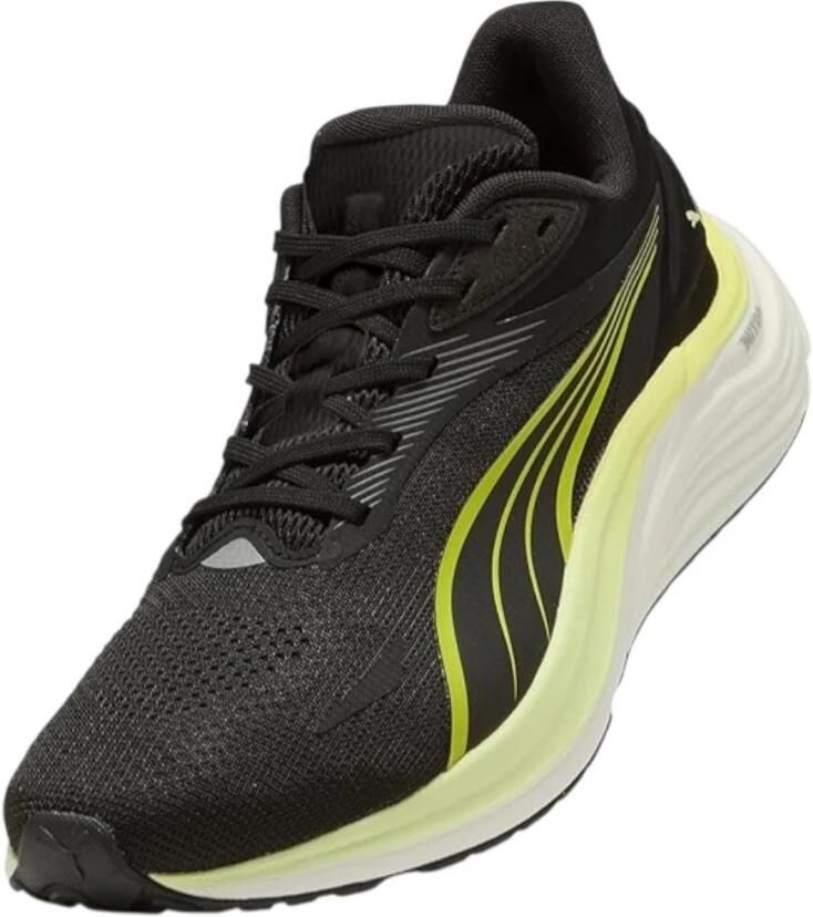 Puma Electrify Nitro mesh hardloopschoenen 4 zwart lichtgroen - Foto 4