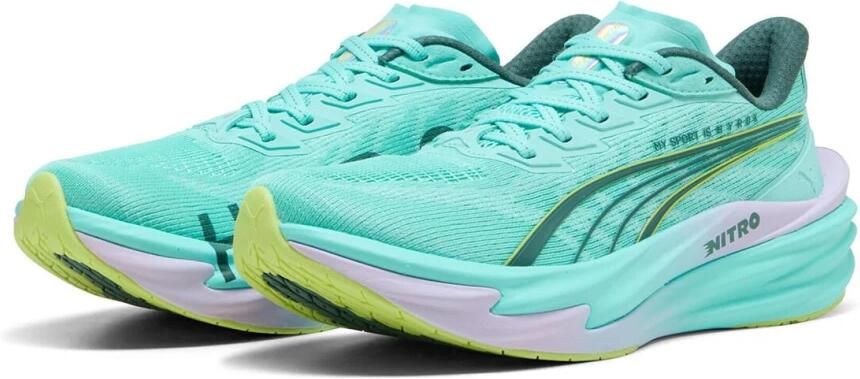 PUMA Deviate Nitro 4 X Hyrox Hardloopschoenen Groen 1 2 Vrouw - Foto 9