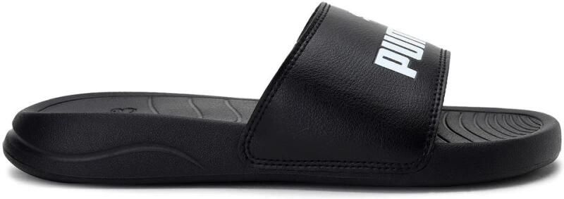 Puma Popcat 20 Jr. badslippers zwart wit Imitatieleer Logo 35 5 - Foto 6