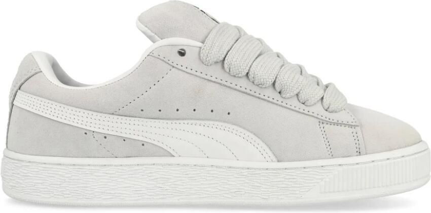 Puma Suede Heren Schoenen Zilver Maat: 42.5 Leer Foot Locker