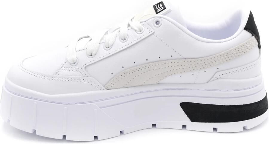 Puma Mayze Stack sneaker van leer met suède details - Foto 2