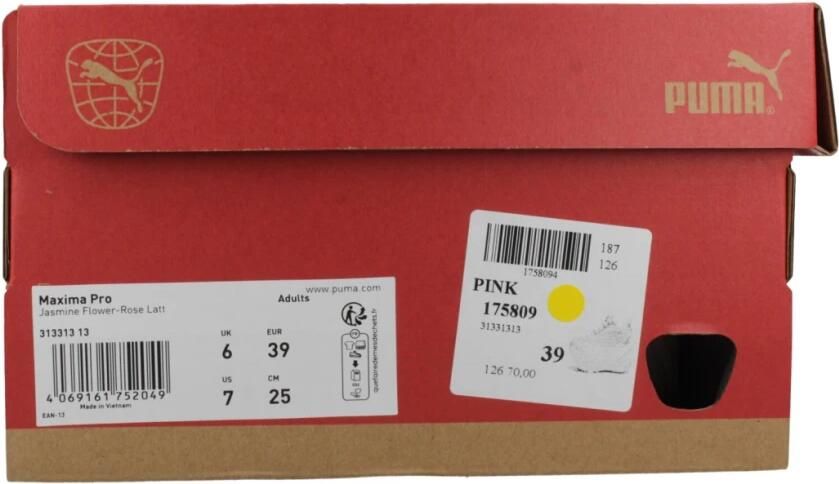 PUMA Maxima Pro Unisex Sportschoenen Jasmine Flower-Rose Latte- Silver - Foto 4