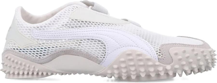 Puma Witte Mesh Sneakers met Grijze Details - Foto 5