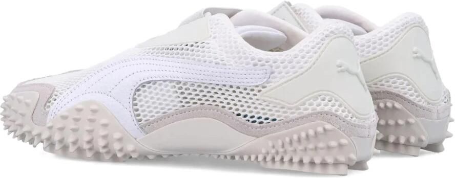 Puma Witte Mesh Sneakers met Grijze Details - Foto 7
