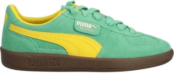Puma Palermo Jade Frost-Fresh Pear-Gum Groen Suede Lage sneakers Unisex