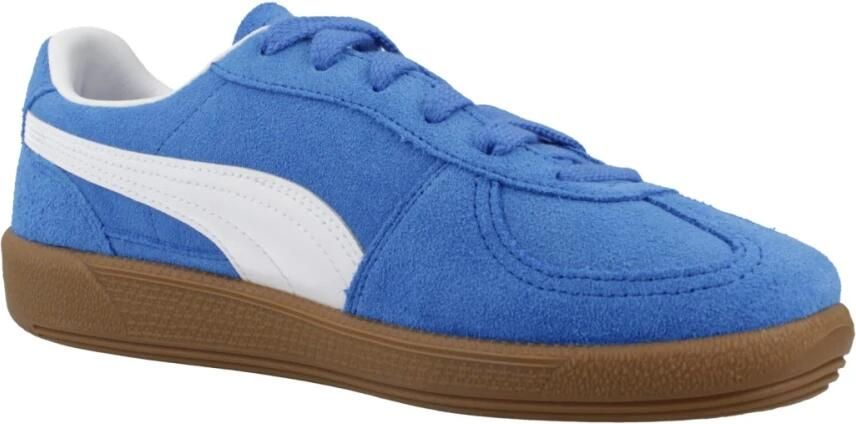 Puma Palermo Team sneaker van suède met leren details