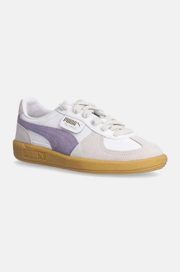 Puma Witte Leren Sneakers met Bleek Pruim Multicolor - Foto 2