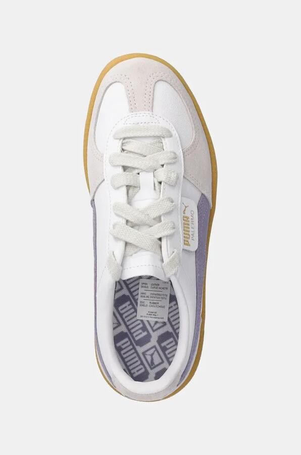 Puma Witte Leren Sneakers met Bleek Pruim Multicolor - Foto 4