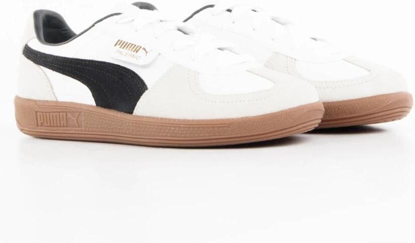 Puma Palermo Lth White Vapor Gray Gum Wit Leer Lage sneakers Unisex - Foto 7