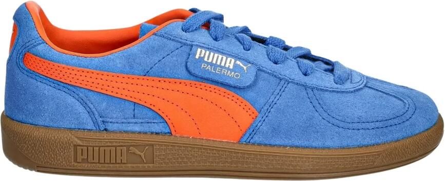 Puma Palermo | blauwe suède sneakers Blauw Suede Lage sneakers Unisex