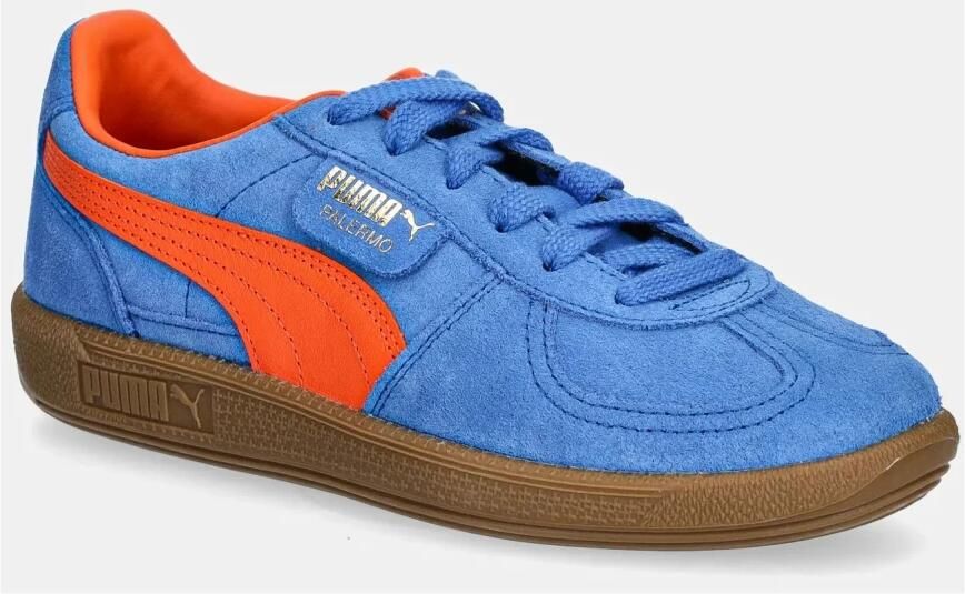 Puma Palermo | blauwe suède sneakers Blauw Suede Lage sneakers Unisex - Foto 2
