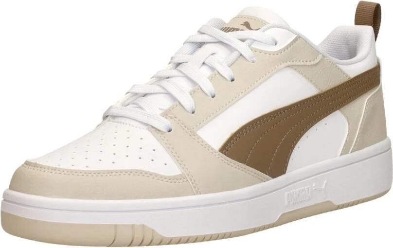 PUMA Rebound v6 Low Unisex Sneakers White-Totally Taupe-Alpine Snow - Foto 2