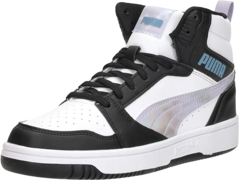 PUMA Rebound V6 Mid Space Belle Jr Meisjes Sneakers Black-Lilac Crush- White