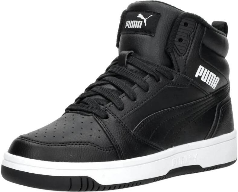 Puma Rebound V6 Mid sneaker zwart wit Jongens Meisjes Imitatieleer 36 Sneakers - Foto 5