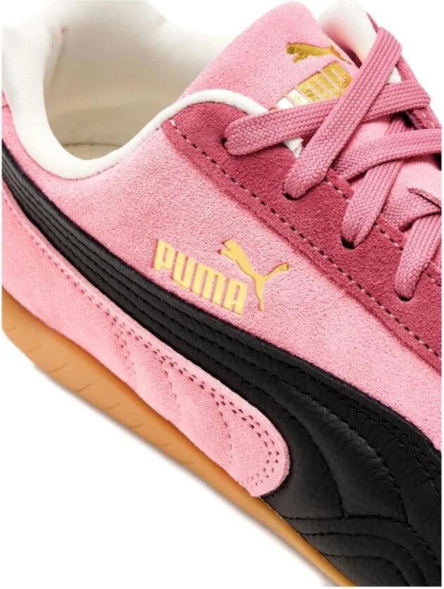 Puma Roze Suède Leren Veterschoenen