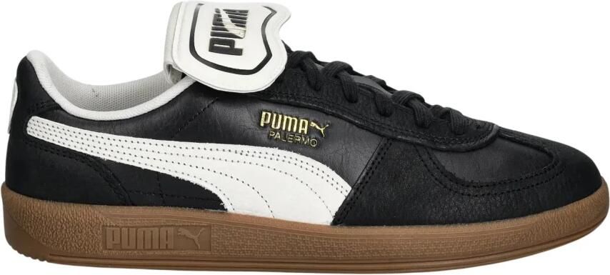 PUMA Palermo Premium Sneakers Leren Sneaker Zwart