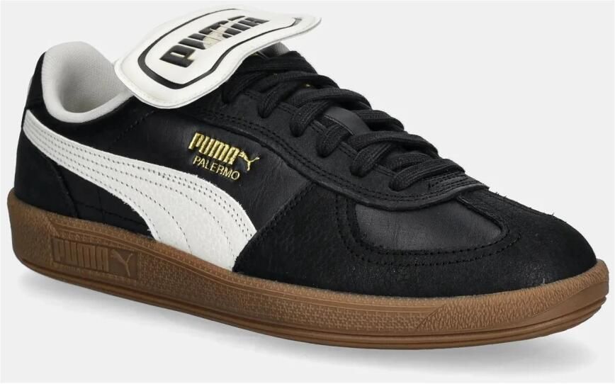 PUMA Palermo Premium Sneakers Leren Sneaker Zwart - Foto 8