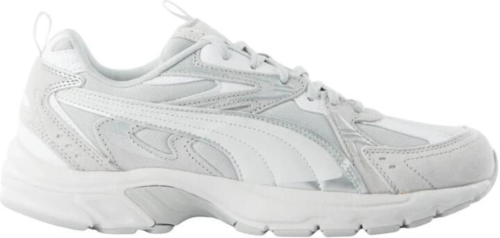 PUMA Milenio Tech Suede Unisex Sneakers Cool Light Gray-Feather Gray- White - Foto 4