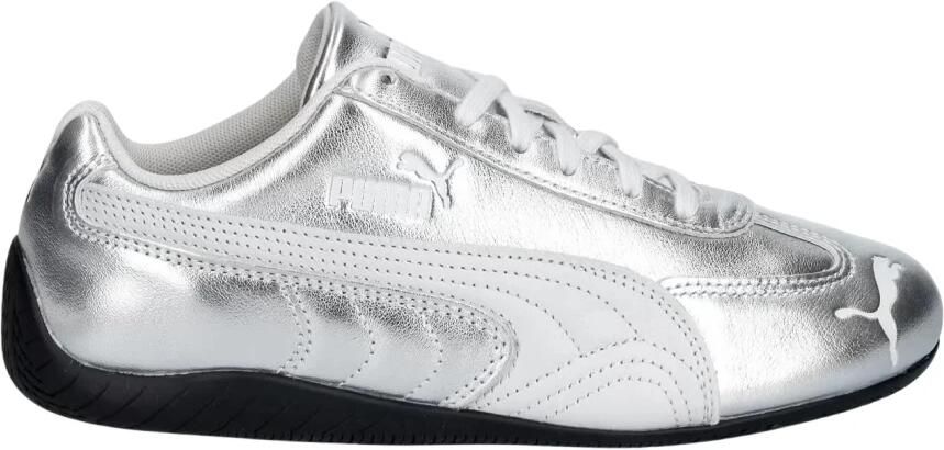 PUMA Speedcat zilveren leren sportschoenen