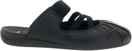 Puma Speedcat Slippers en Sandalen Dames Zwart Suède