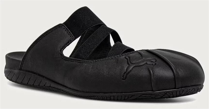 Puma Speedcat Slippers en Sandalen Dames Zwart Suède