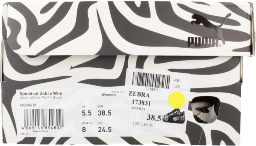 Puma Speedcat Zebra Dames Wit- Dames Wit - Foto 10