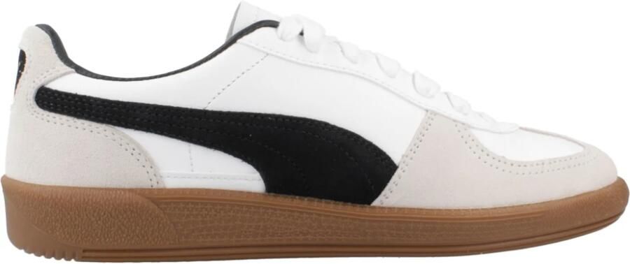 Puma Palermo Lth White Vapor Gray Gum Wit Leer Lage sneakers Unisex - Foto 7