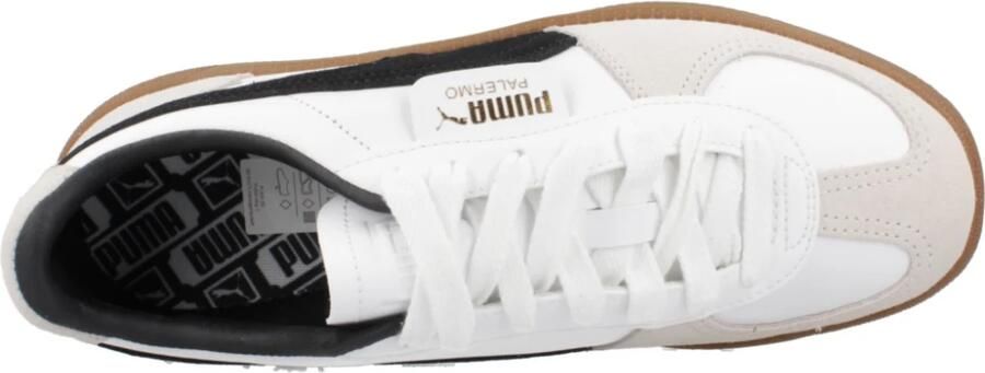 Puma Palermo Lth White Vapor Gray Gum Wit Leer Lage sneakers Unisex - Foto 8