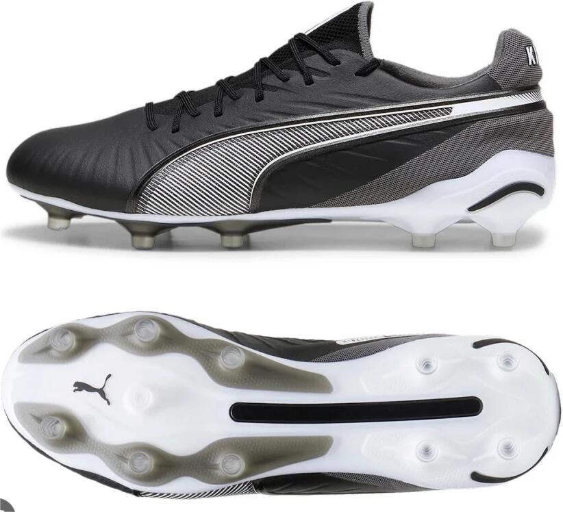 PUMA Fußballschuhe Low King Ultimate FG AG 107809 Black- White-Cool Dark Gray - Foto 3