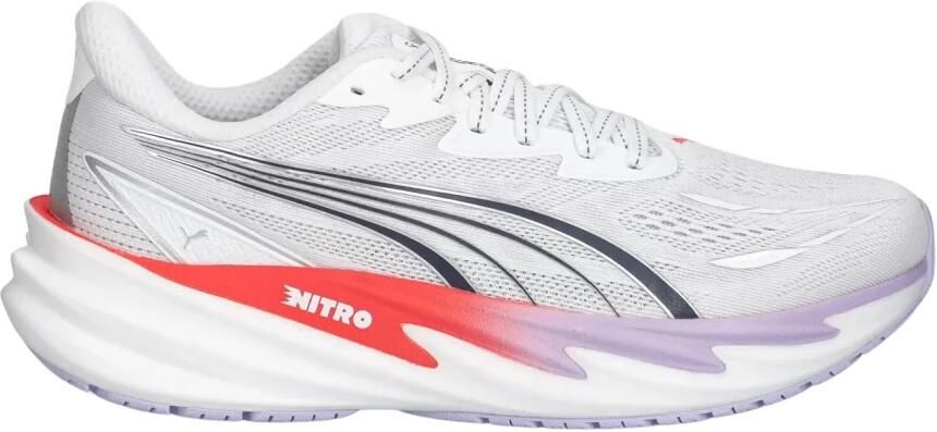 Puma Velocity Nitro 5 mesh hardloopschoenen wit oranje