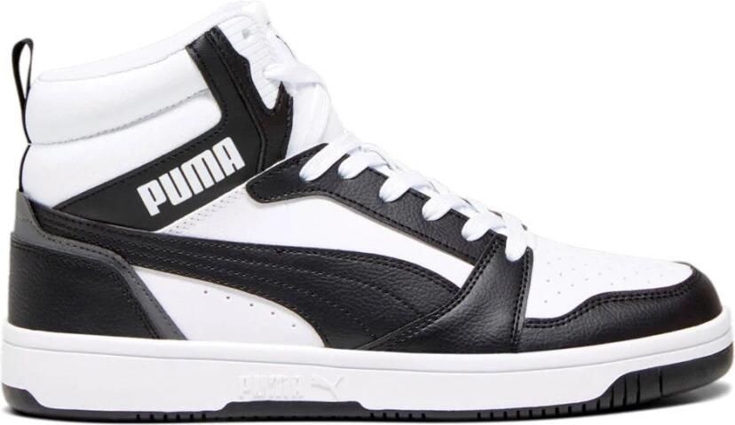 PUMA Rebound v6 hoge sneakerlaarzen laarzen heren sneaker 392326 01 wit zwart - Foto 4