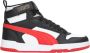 Puma RBD Game sneakers wit rood zwart Jongens Meisjes Gerecycled polyester 35.5 - Thumbnail 4