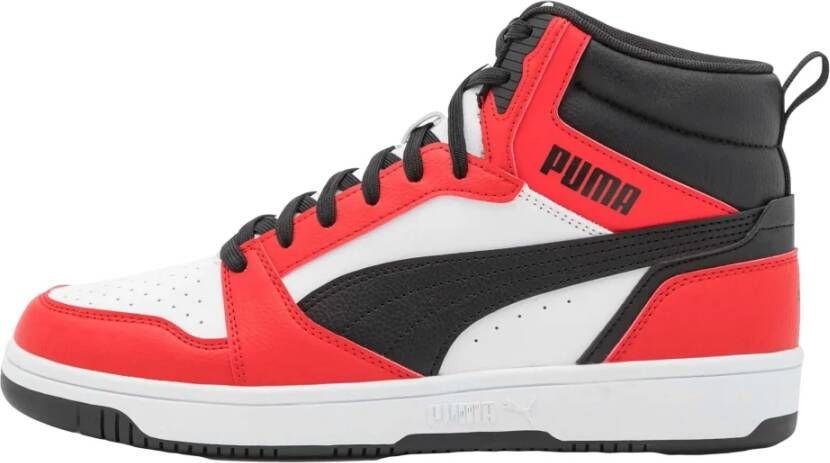 PUMA Rebound v6 Unisex Sneakers White- Black-For All Time Red - Foto 4