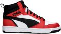 Puma Rebound V6 Mid Jr White Black for All Time Red (gs) Fashion sneakers Schoenen weiß - Rood