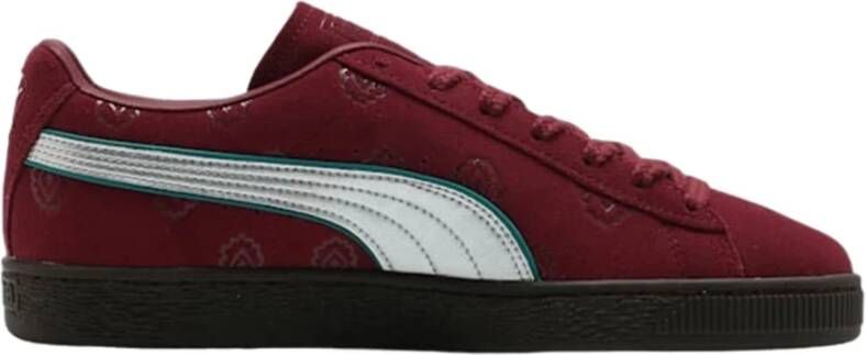 Puma Rode Suede One Piece Sneakers Red Heren