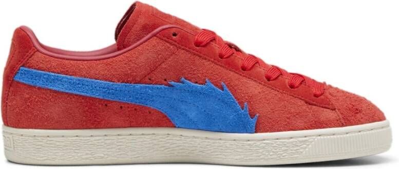 Puma Rode Suede One Piece Sneakers Red Heren