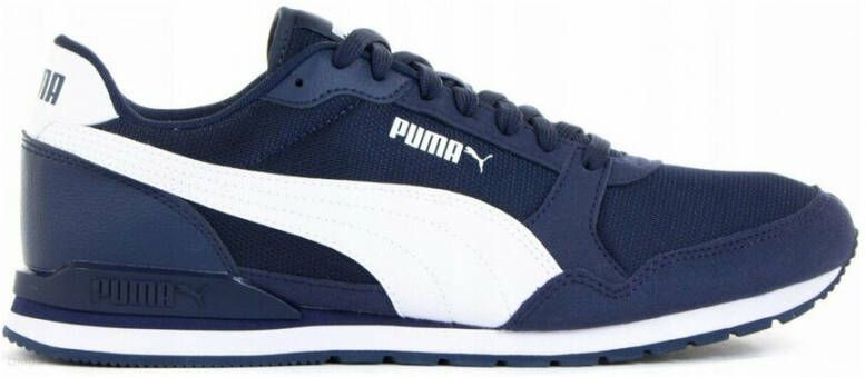Puma Mesh Runner Sneakers in Peacoat-Wit Blue Heren