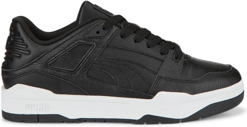 Puma Zwarte Leren Slipstream Sportschoen Black Heren