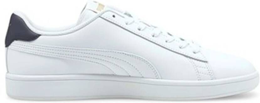 Puma Smash Lage Leren Sneakers Wit Heren - Foto 3