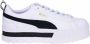 Puma Mayze Lth Womens White Black Schoenmaat 37+ Sneakers 381983 01 - Thumbnail 33