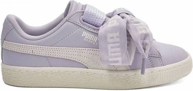 Puma Basket Heart DE Dames Schoenen Purple Leer
