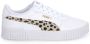 PUMA Carina 2.0 Animal Jr Sneakers White Granola Black Gold - Thumbnail 3
