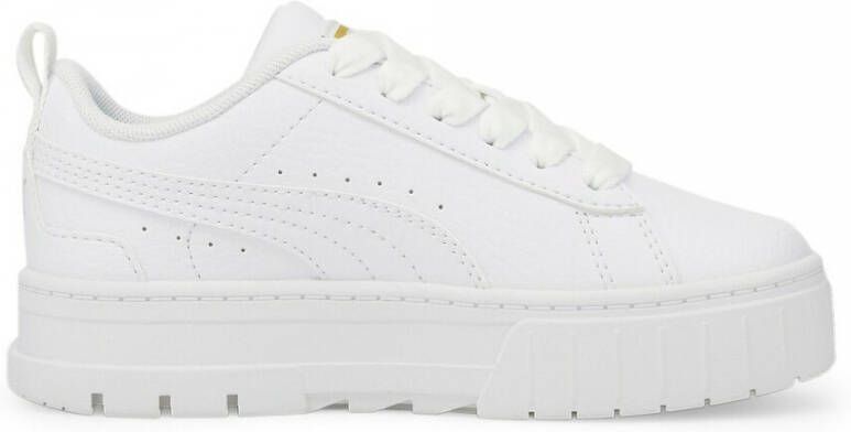 Puma Mayze Lth sneakers wit goud Meisjes Imitatieleer Meerkleurig 29 - Foto 3
