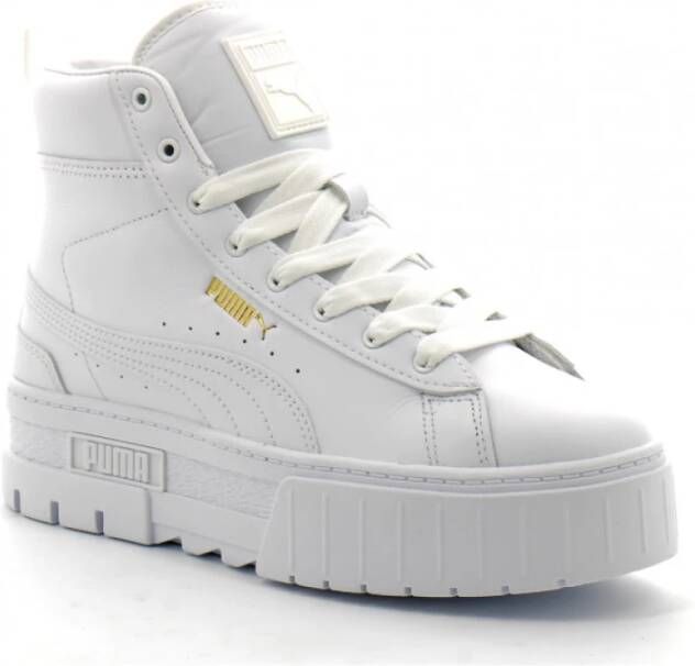 PUMA Mayze Mid Wn Hoge sneakers Leren Sneaker Dames Wit - Foto 5