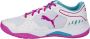 PUMA Solar Smash Dames Sportschoenen Padel Smashcourt White Purple - Thumbnail 2
