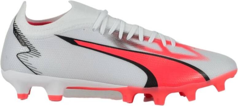 PUMA Ultra Match FG Voetbalschoenen White Black Fire Orchid - Foto 4