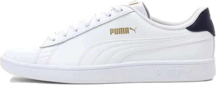 Puma Smash Lage Leren Sneakers Wit Heren - Foto 2