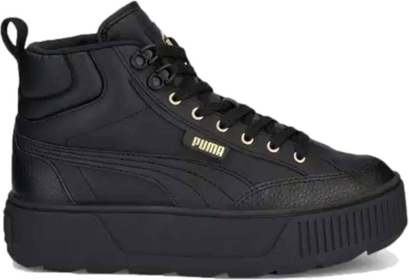Puma Hoge leren sneakers voor vrouwen Black Dames