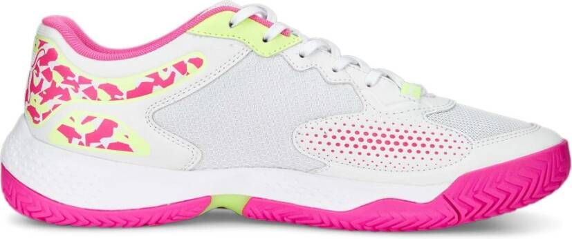 PUMA Solarcourt RCT Unisex Sportschoenen Wit Roze Geel - Foto 3