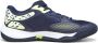 Puma Solarcourt RCT tennisschoenen donkerblauw geel - Thumbnail 3